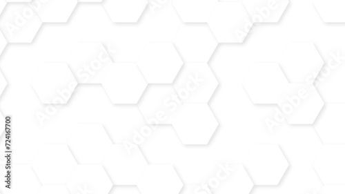 Abstract White Hexagonal Background. Luxury White Pattern. Vector Illustration. 3D Futuristic abstract honeycomb mosaic white background. geometric mesh cell texture. 