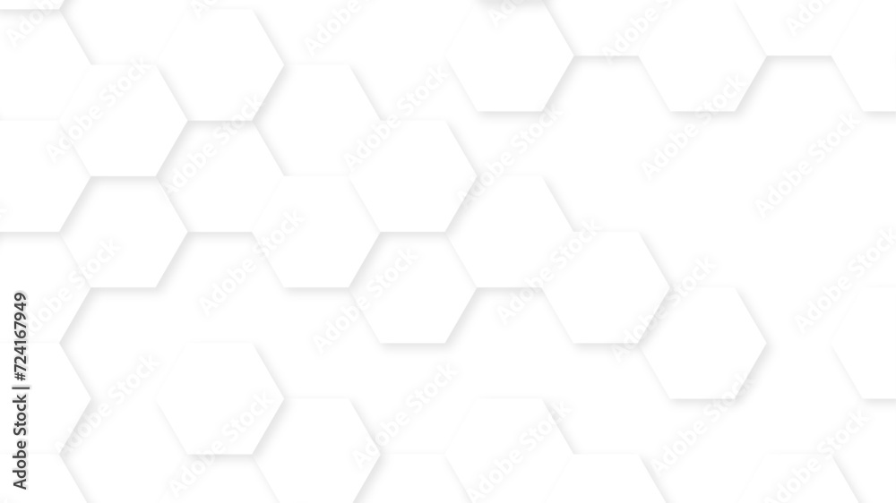 Abstract White Hexagonal Background. Luxury White Pattern. Vector Illustration. 3D Futuristic abstract honeycomb mosaic white background. geometric mesh cell texture.
Abstract White Hexagonal Background. Luxury White Pattern. Vector Illustration. 3D Futuristic abstract honeycomb mosaic white background. geometric mesh cell texture.