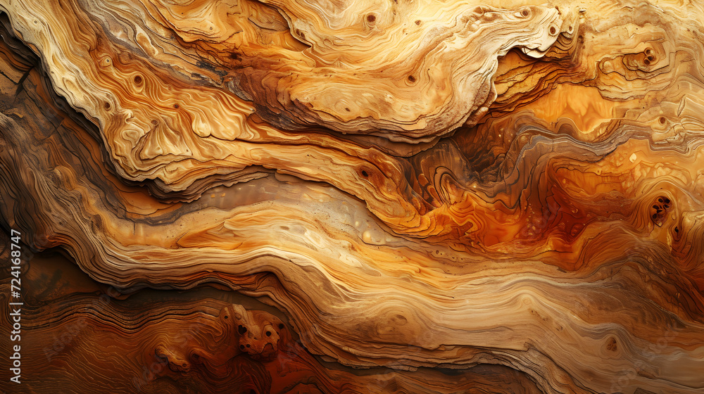 Close Up of Intricate Wood Grain Pattern on Vintage Oak Table Close Up of Intricate Wood Grain Pattern on Vintage Oak Table