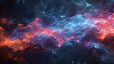 Abstract Background With Red and Blue Smoke