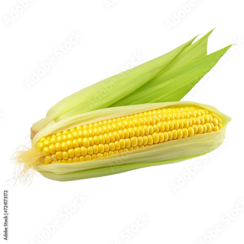 Muhindi (Corn). Isolated on a white background png like photo