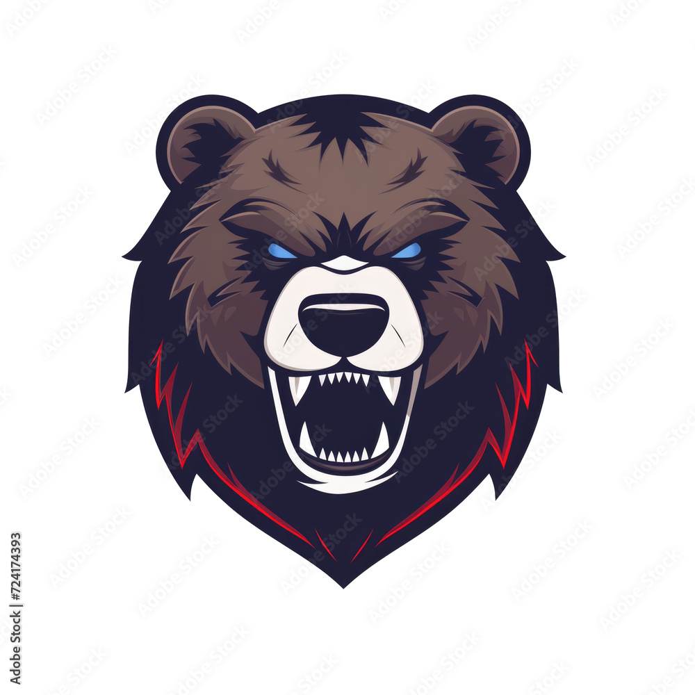 illustration of a bear Isolated illustration of a bear Isolated