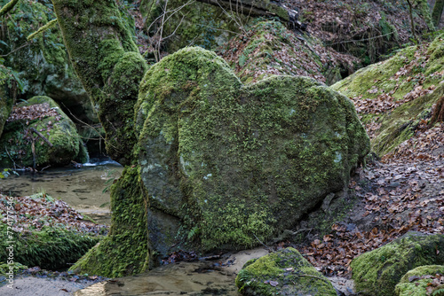 Luxemburg Muellerthal Echternach Herz Stein Tal  photo