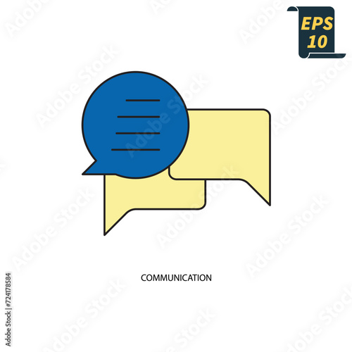 communication icons  symbol vector elements for infographic web