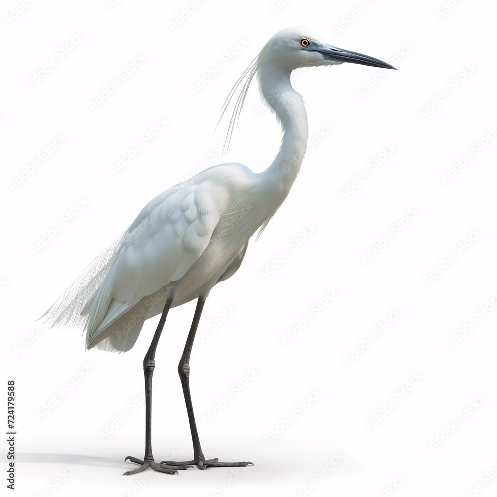 Naklejka premium Countryside Egret Bird