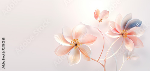 Happy women's day. Mother's day. 8 march. Flowers on stem with leaves, Blossom floral bouquet. Flowers in plastic 3d. spring flowers. Flower made from plastic bottles recyclable garbage concept.