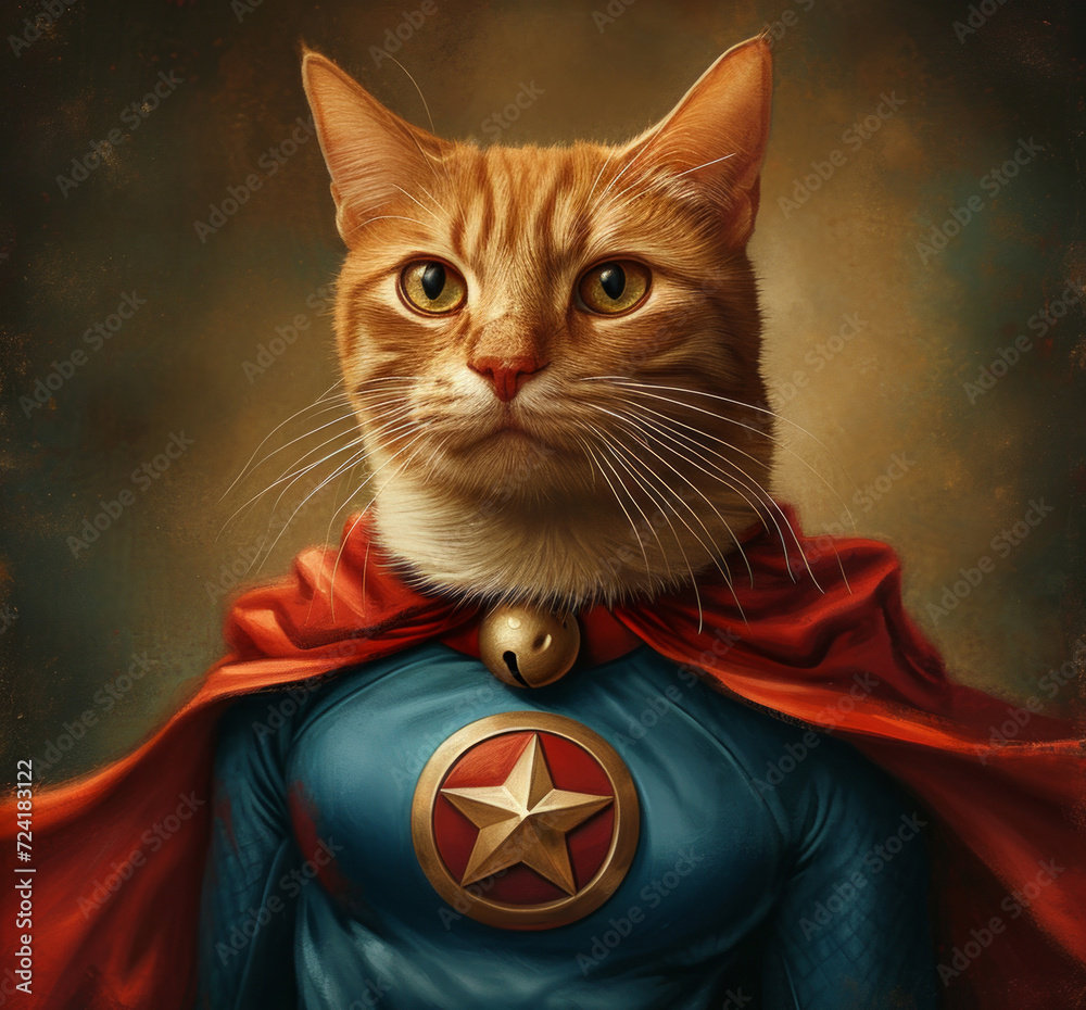 Cat as superhero Cat as superhero