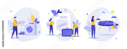 Set Of Business Characters Concepts