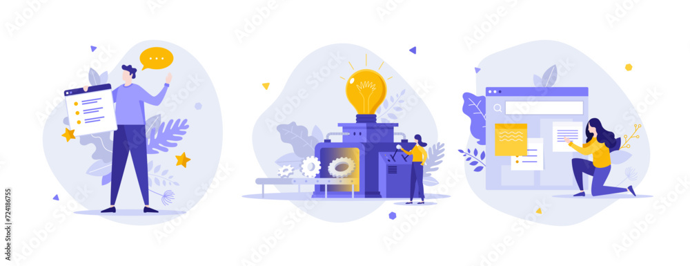 Set Of Business Characters Concepts