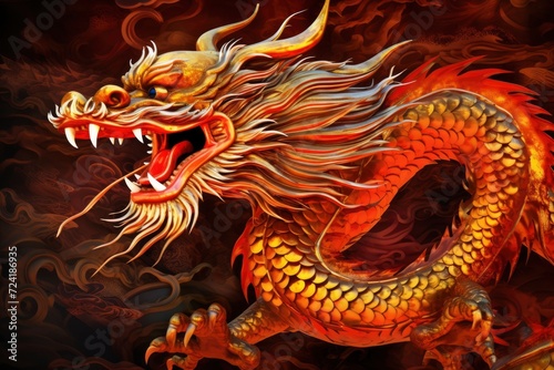 Chinese dynamic illustration background