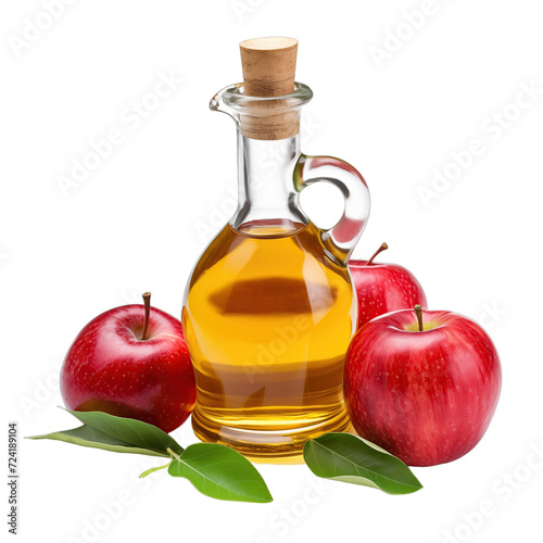 fresh raw organic snyder apple oil in glass bowl png isolated on white background with clipping path. natural organic dripping serum herbal medicine rich of vitamins concept. selective focus