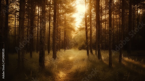 sun rays in the forest © Aline