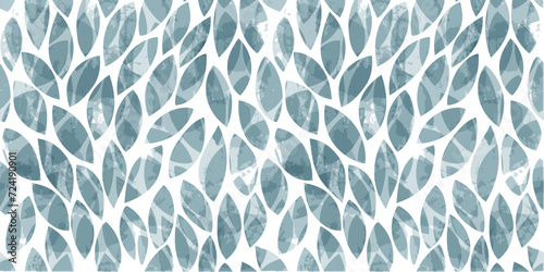 Watercolor leaves seamless vector pattern. foliage tea leaves background, textured jungle print