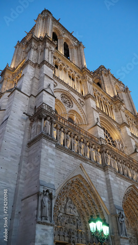 Notre Dame de Paris evening