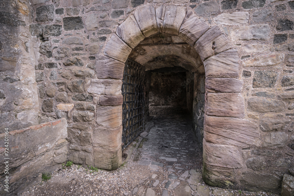 Detail of Blackness Castle near Edinburgh.
