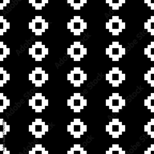 Seamless pattern. Inca crosses ornament. Tribal wallpaper. Ethnical folk image. Tribe motif. Ancient mosaic. Digital paper for web design, textile print. Ethnic embroidery background. Vector artwork