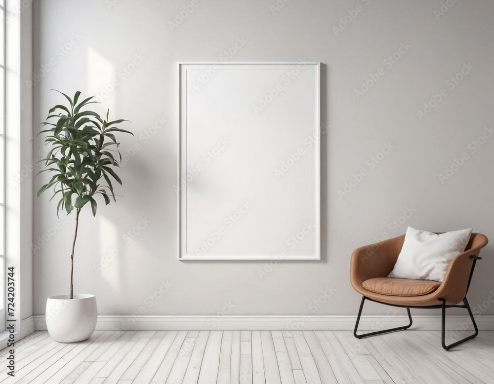 Vertical Empty Frame Mock-Up Template On Floor, Vertical Blank FrameTemplate In A Bright Interior, Aesthetic Blank Frame Mockup. Generative AI Vertical Empty Frame Mock-Up Template On Floor, Vertical Blank FrameTemplate In A Bright Interior, Aesthetic Blank Frame Mockup. Generative AI