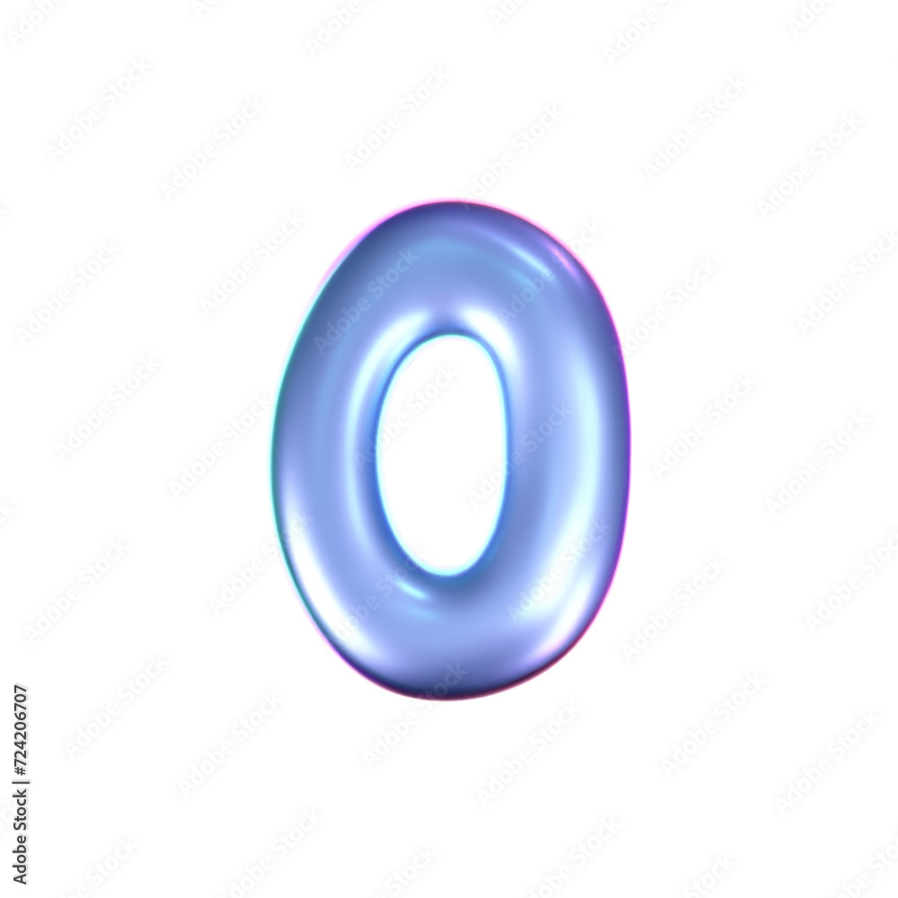 3d holographic liquid letter O in y2k style isolated on a white background. Render of 3d neon inflated iridescent alphabet with rainbow effect. 3d vector y2k hologram letter. 3d holographic liquid letter O in y2k style isolated on a white background. Render of 3d neon inflated iridescent alphabet with rainbow effect. 3d vector y2k hologram letter.