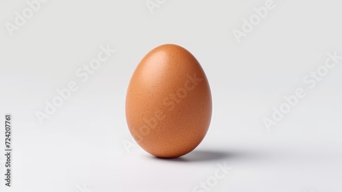 ?hicken egg on a white background. AI generated.