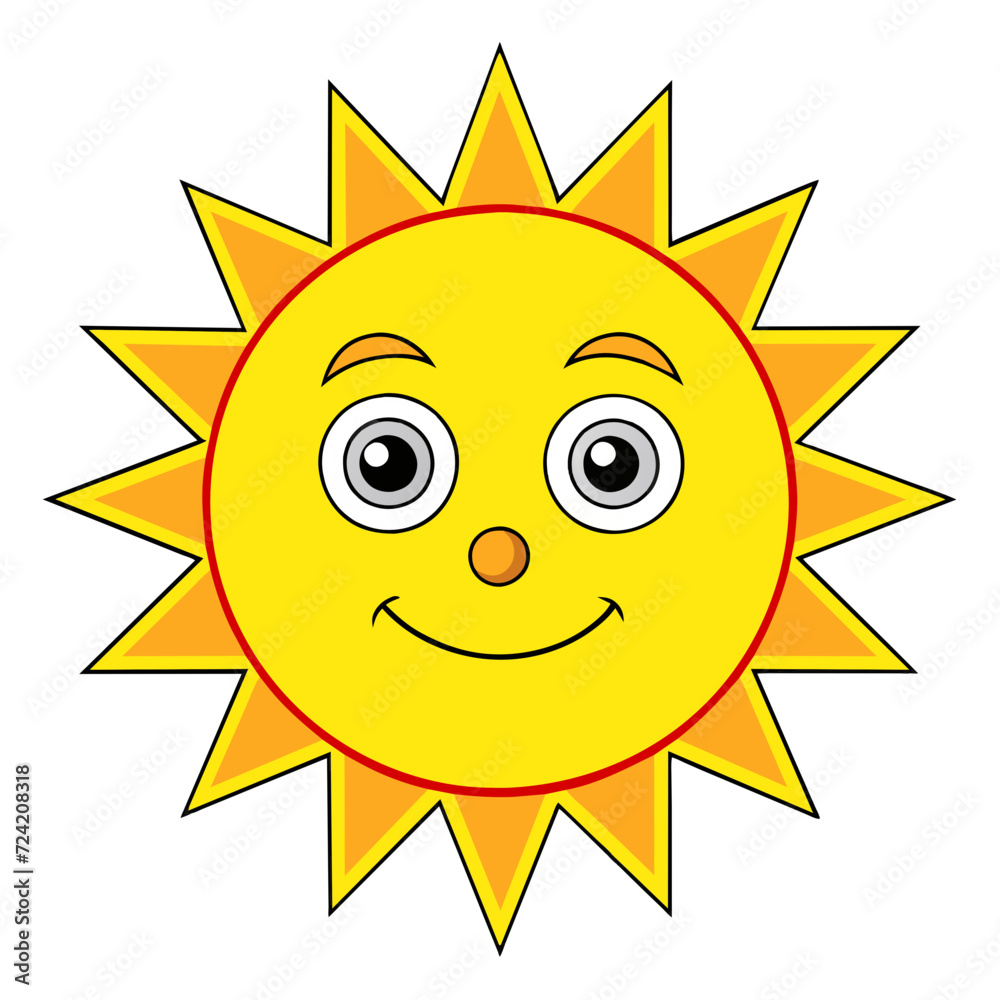 sun cartoon character