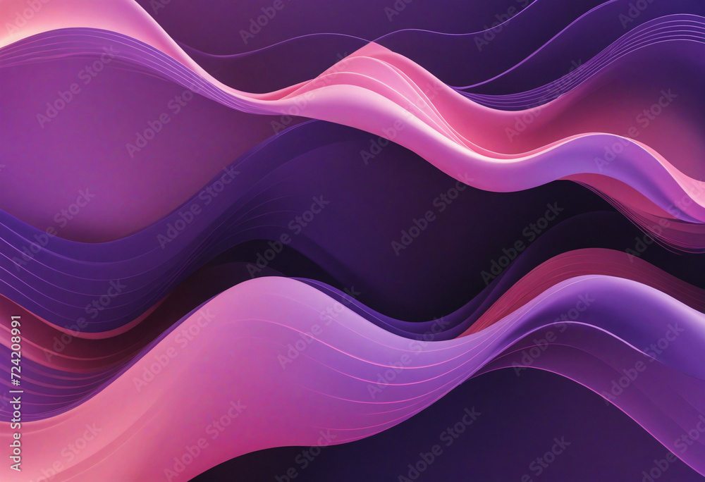 Abstract background with purple and pink waves. Sound waves. Generative AI Abstract background with purple and pink waves. Sound waves. Generative AI