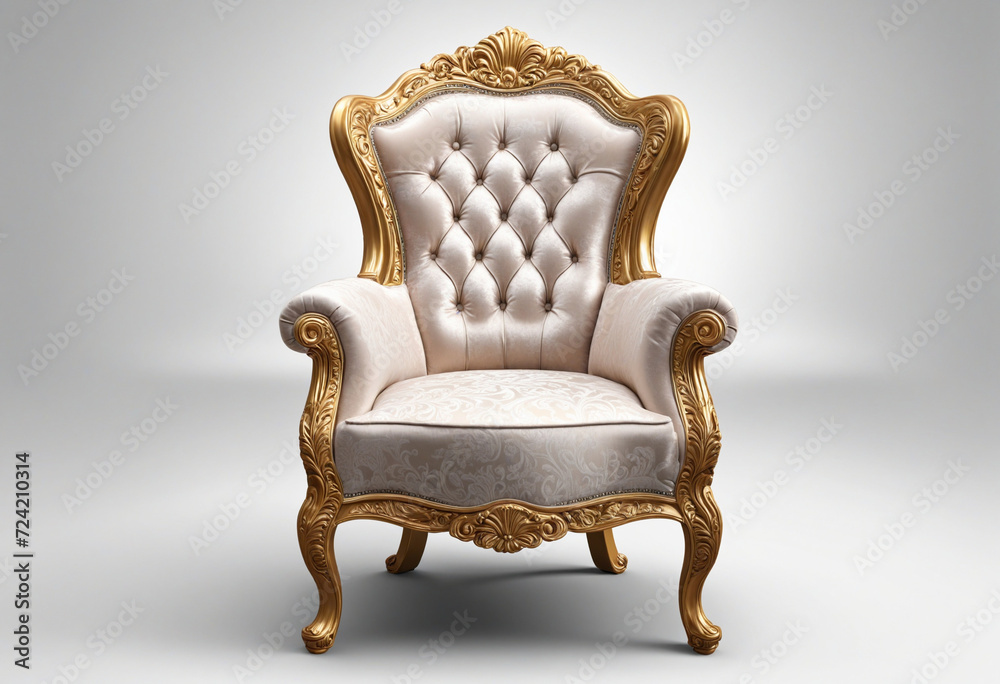 classic armchair isolated on white background .different angle classic armchair isolated on white background .different angle