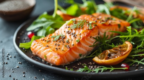 A visually appealing plate showcasing foods rich in omega-3 fatty acids