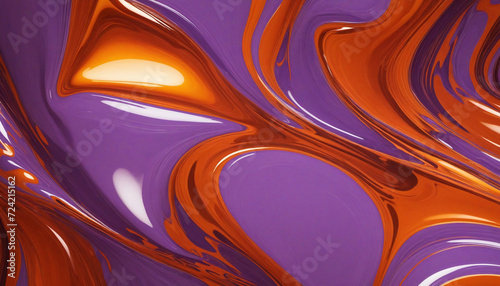 abstract smooth purple orange liquid glass background