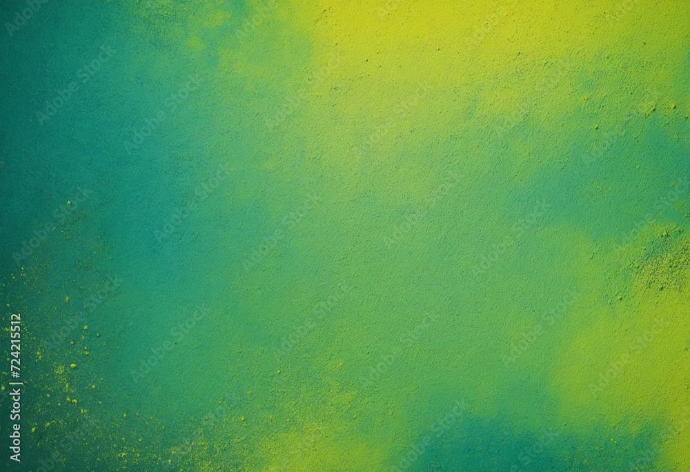 Fototapeta premium yellow green blue , grainy noise grungy spray texture color gradient rough abstract retro vibe background shine bright light and glow , template empty space
