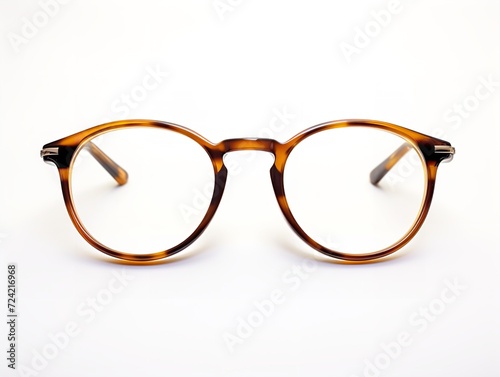 Designer Eyeglasses Fashion Accessory Isolated on White Background AI Generated