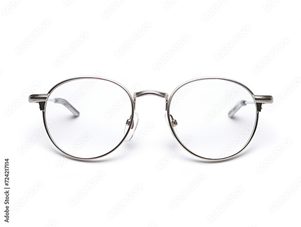 Designer Eyeglasses Fashion Accessory Isolated on White Background AI Generated Designer Eyeglasses Fashion Accessory Isolated on White Background AI Generated