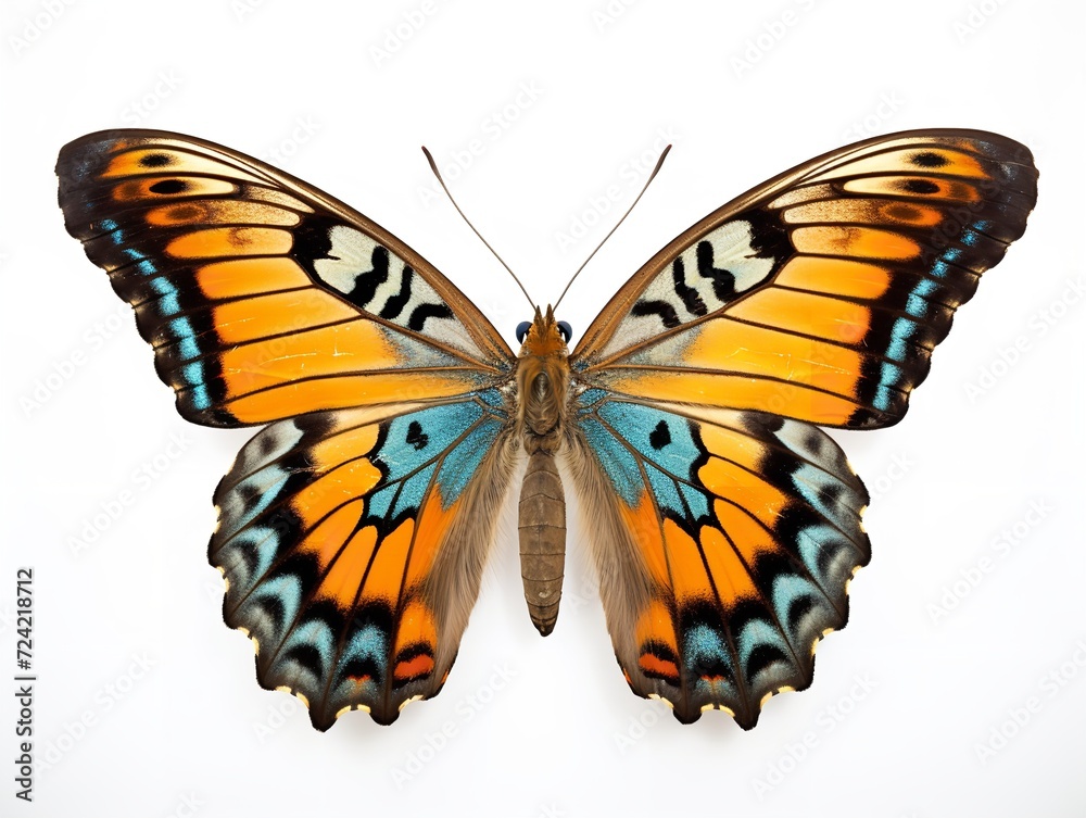 Exotic Butterfly Specimen Nature Isolated on White Background AI Generated