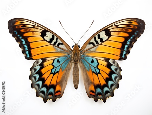 Obraz na płótnie Exotic Butterfly Specimen Nature Isolated on White Background AI Generated w salonie