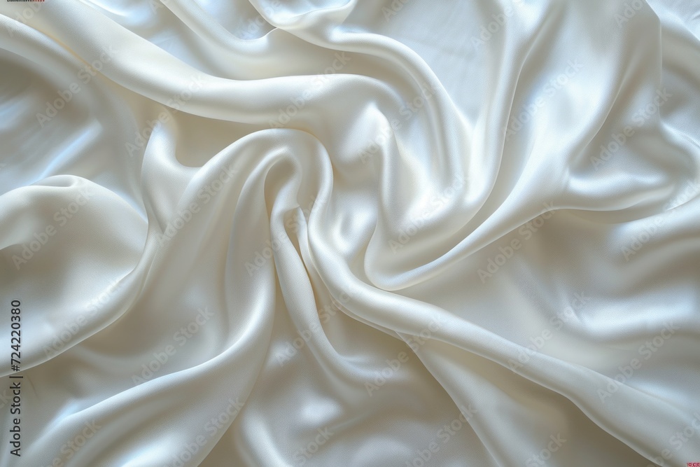 Fototapeta premium Light silk in delicate spirals: delicate satin in light shades