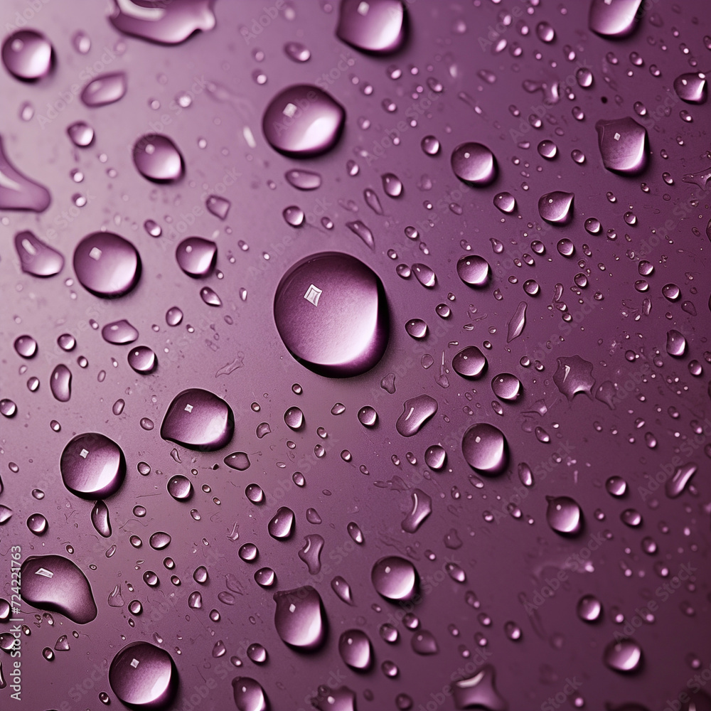 background with purple small water drops