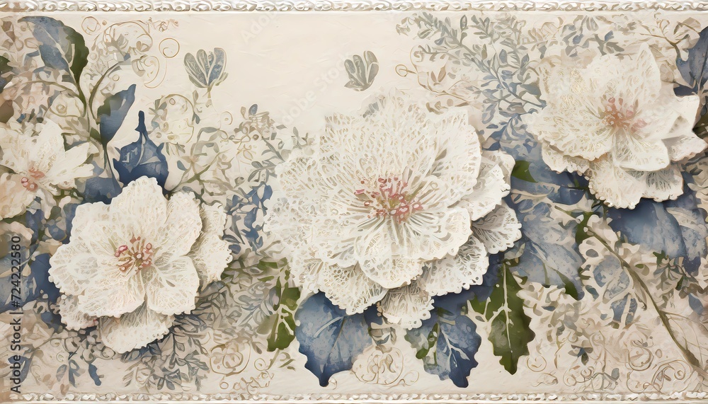 Vintage Floral Tapestry