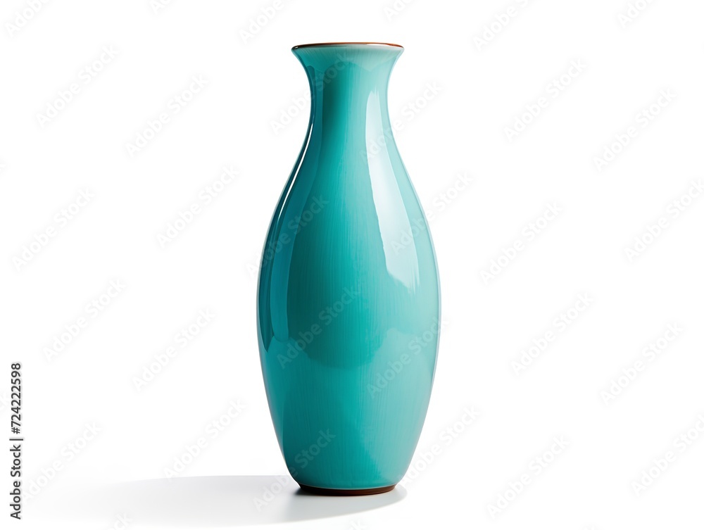 Handcrafted Ceramic Vase Artisan Craft Isolated on White Background AI Generated Handcrafted Ceramic Vase Artisan Craft Isolated on White Background AI Generated