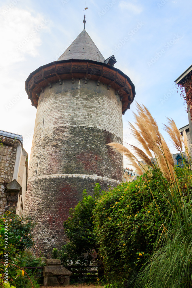 The keep of Rouen Castle, now known as the Tour Jeanne d'Arc in Rouen, France