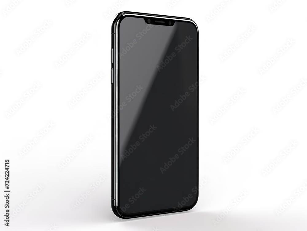 Sleek Modern Smartphone Tech Isolated on White Background AI Generated Sleek Modern Smartphone Tech Isolated on White Background AI Generated