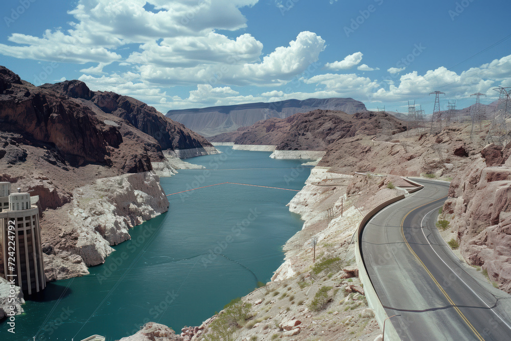 Hoover Dam and Lake Mead in Arizona