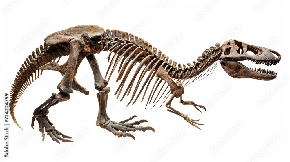 Fototapeta premium well preserved skeleton of a dinosaur