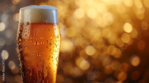 Beautiful background for beer advertising