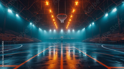 Beautiful background for basketball game advertising
