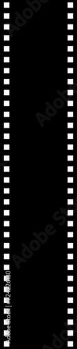 Grunge film strips collection. Old retro cinema movie strip video recording. Vector .