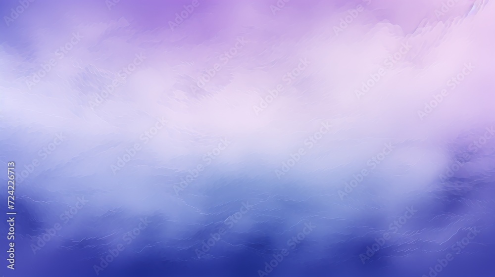 Fototapeta premium Calm and smooth abstract cloudscape in a digital art style, featuring a gradient of purple to sky blue. Concept of serene background, tranquil sky.