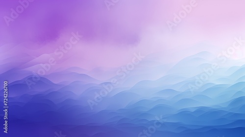 Calm and smooth abstract cloudscape in a digital art style, featuring a gradient of lavender to sky blue. Concept of serene background, tranquil sky. photo