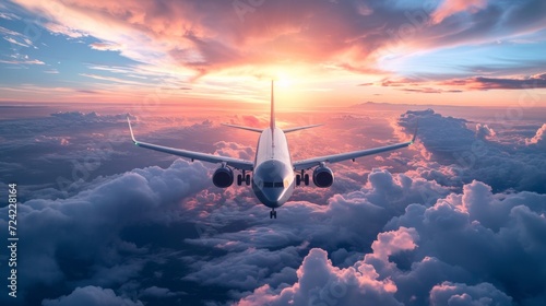 Beautiful background for airplane advertising