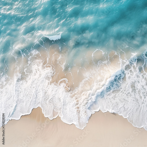 Ocean's Edge on a Sunny Day: The Interplay of Water and Sand