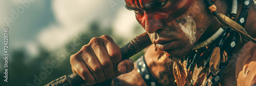 Tribal warrior photo