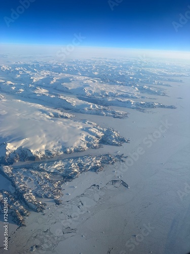aerial view of greenland